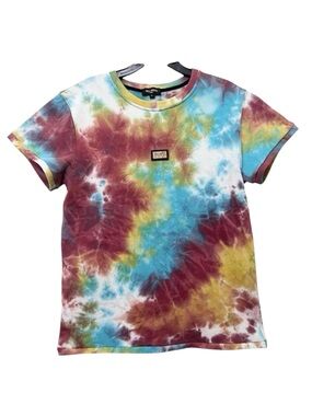 WELL KNOWN Studios Tie Dye Short-Sleeve Grand Tee Sweatshirt French Terry Mens M